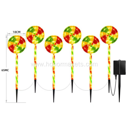 Christmas Lollipop Path Lights